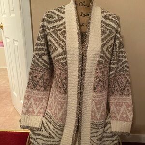 Joie Multicolor Geometric Teddy Jacket